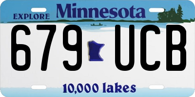 MN license plate 679UCB