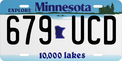 MN license plate 679UCD