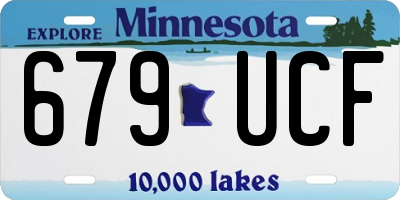 MN license plate 679UCF