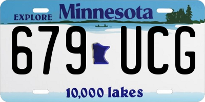 MN license plate 679UCG