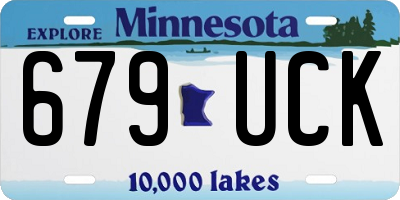 MN license plate 679UCK