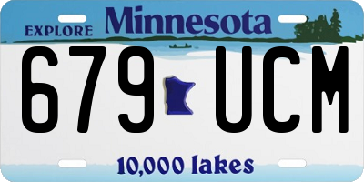 MN license plate 679UCM