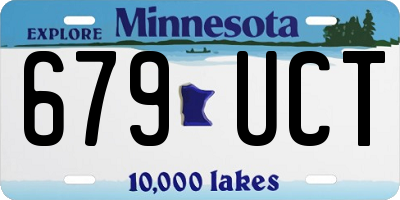 MN license plate 679UCT