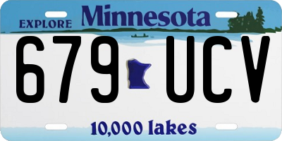 MN license plate 679UCV