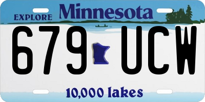 MN license plate 679UCW