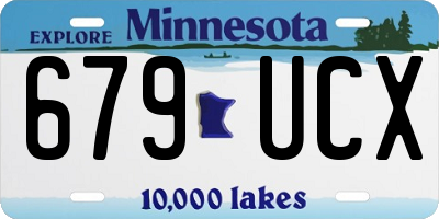 MN license plate 679UCX