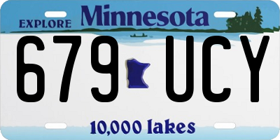 MN license plate 679UCY