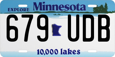 MN license plate 679UDB
