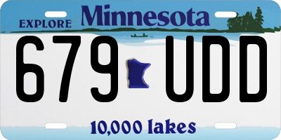 MN license plate 679UDD