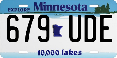 MN license plate 679UDE