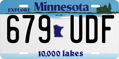 MN license plate 679UDF