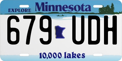 MN license plate 679UDH