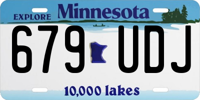 MN license plate 679UDJ