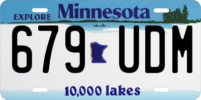 MN license plate 679UDM