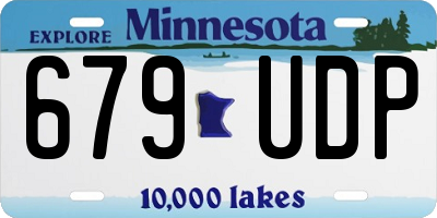 MN license plate 679UDP