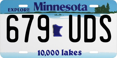 MN license plate 679UDS