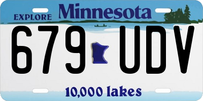 MN license plate 679UDV
