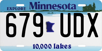 MN license plate 679UDX