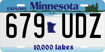 MN license plate 679UDZ