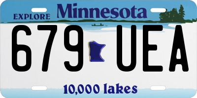 MN license plate 679UEA