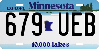 MN license plate 679UEB