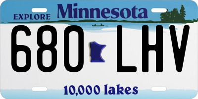 MN license plate 680LHV