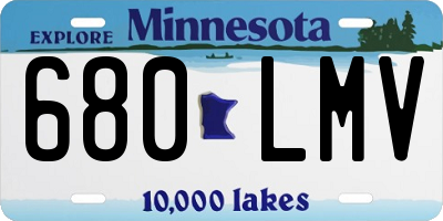 MN license plate 680LMV