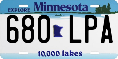 MN license plate 680LPA