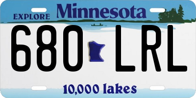 MN license plate 680LRL