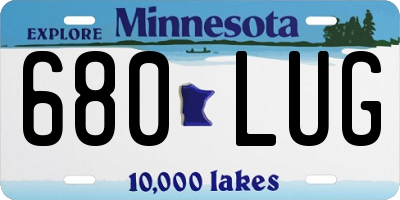 MN license plate 680LUG