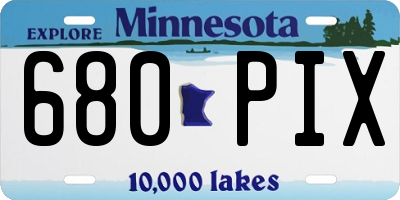 MN license plate 680PIX