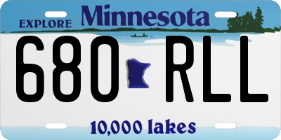 MN license plate 680RLL