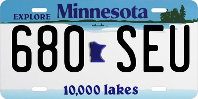 MN license plate 680SEU