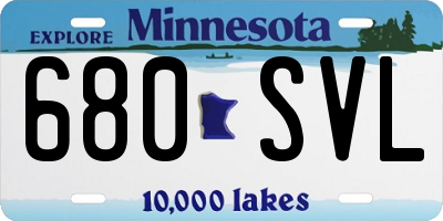 MN license plate 680SVL