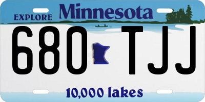 MN license plate 680TJJ