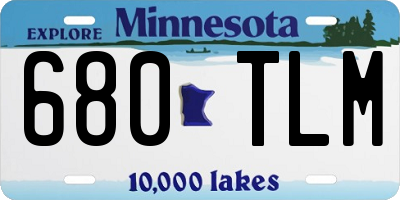MN license plate 680TLM