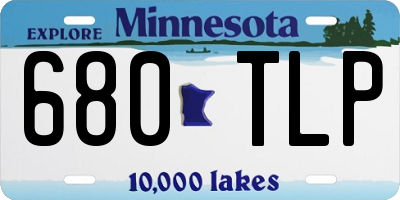 MN license plate 680TLP