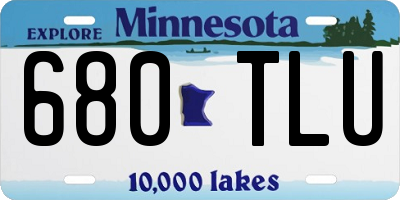 MN license plate 680TLU