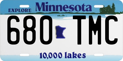 MN license plate 680TMC