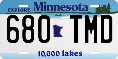 MN license plate 680TMD