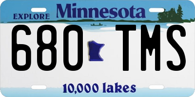 MN license plate 680TMS