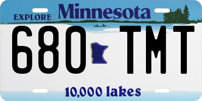 MN license plate 680TMT