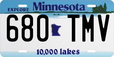 MN license plate 680TMV