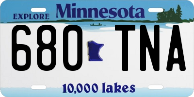 MN license plate 680TNA