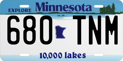 MN license plate 680TNM