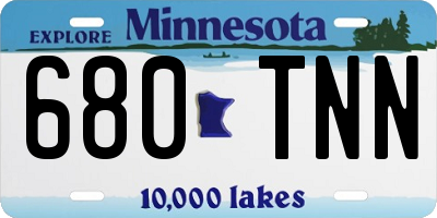 MN license plate 680TNN