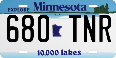MN license plate 680TNR