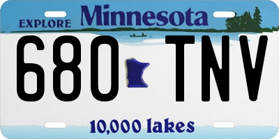 MN license plate 680TNV