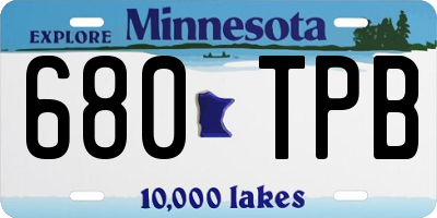 MN license plate 680TPB