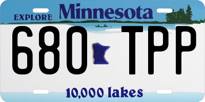 MN license plate 680TPP